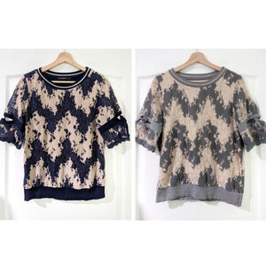 Le Copine | Women's short sleeve lace tops